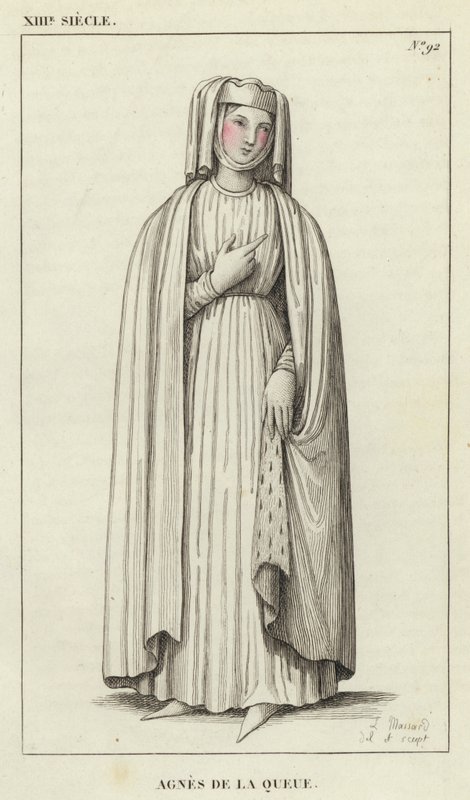 XIIIe siècle, Agnès de la Queue - French School