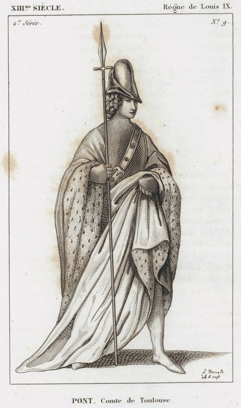 XIIIe siècle, Règne de Louis IX, Pont, Comte de Toulouse - French School