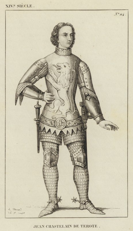 XIV Siècle, Jean Chastelain de Terote (gravure) - French School