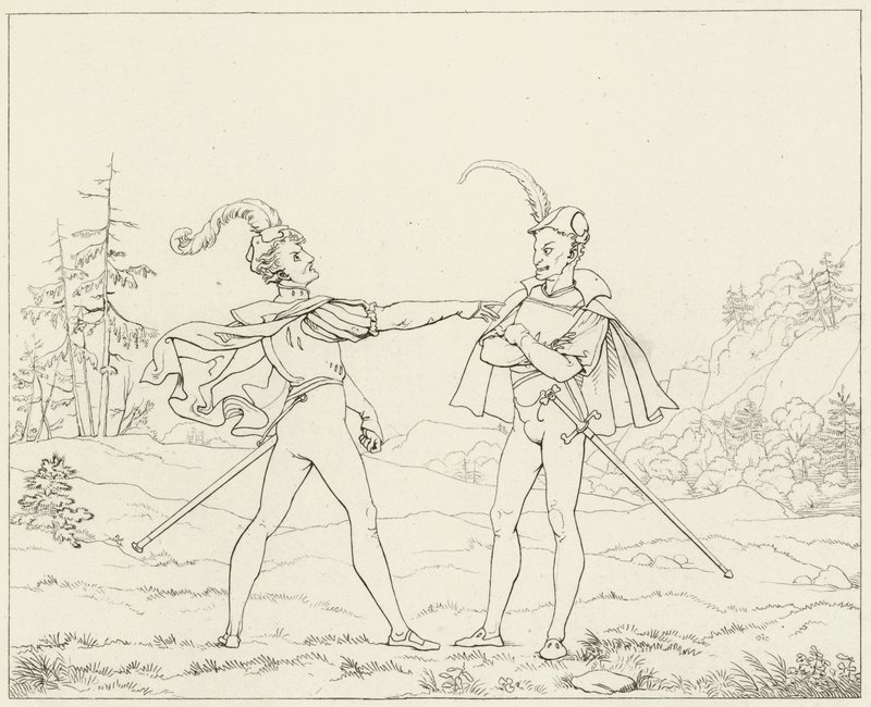Illustration pour le Faust de Goethe - Friedrich August Moritz Retzsch