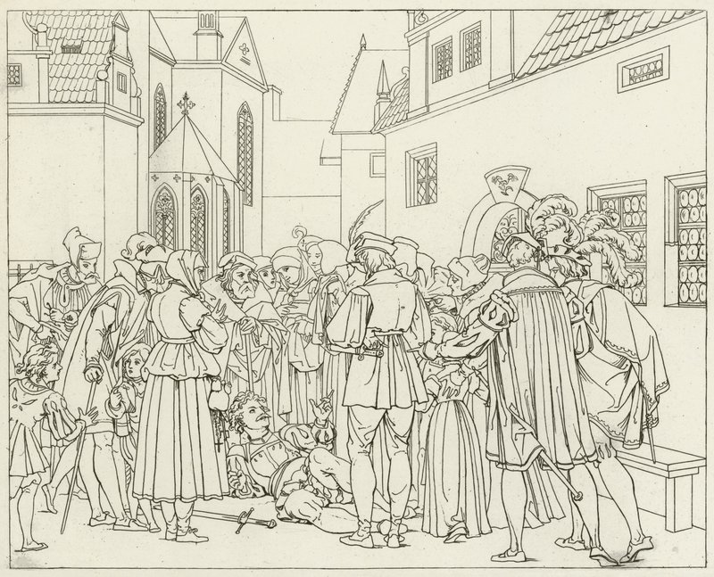 Illustration pour le Faust de Goethe - Friedrich August Moritz Retzsch