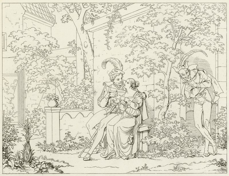 Illustration pour le Faust de Goethe - Friedrich August Moritz Retzsch