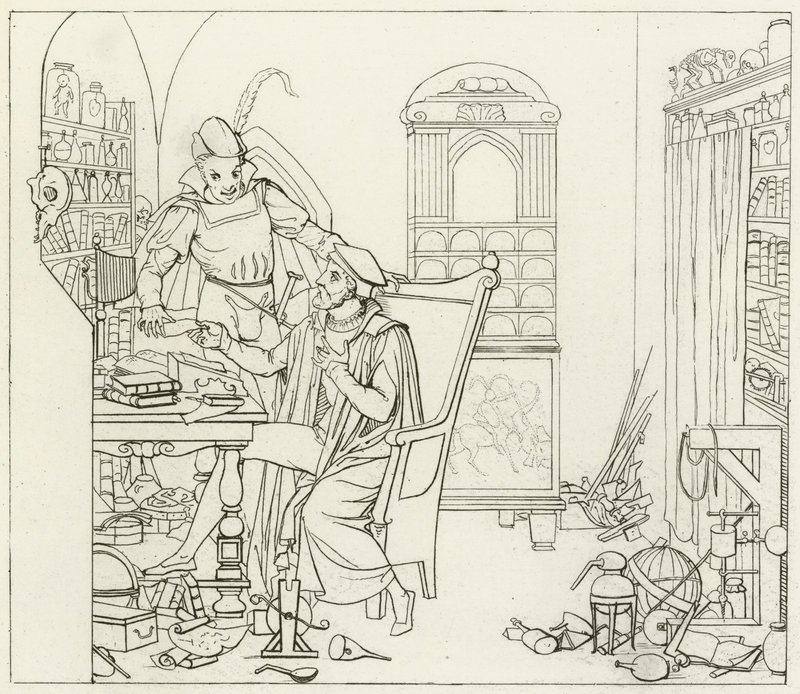 Illustration pour le Faust de Goethe - Friedrich August Moritz Retzsch