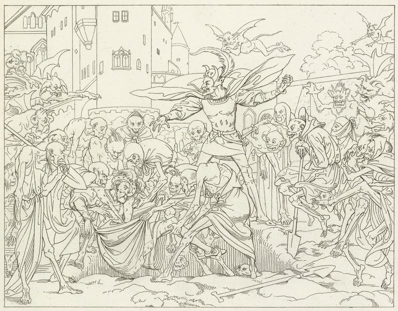 Illustration pour le Faust de Goethe - Friedrich August Moritz Retzsch