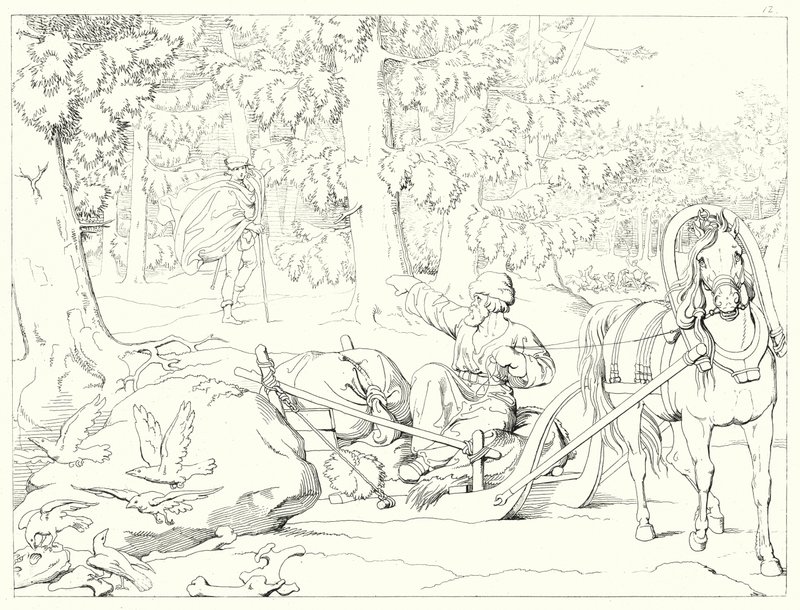Illustration pour le Lied von der Glocke de Schiller, ou Le Chant de la Cloche - Friedrich August Moritz Retzsch