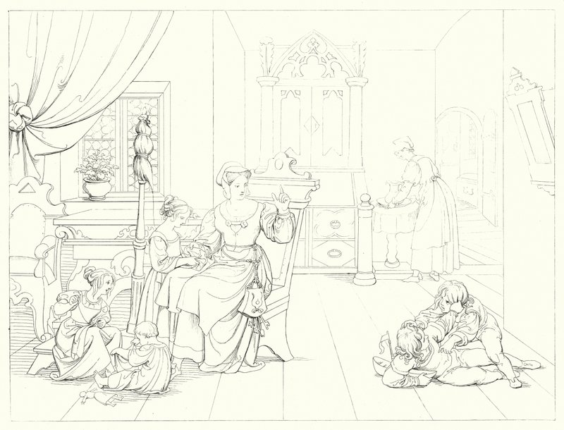 Illustration pour le Lied von der Glocke de Schiller, ou Le Chant de la Cloche - Friedrich August Moritz Retzsch