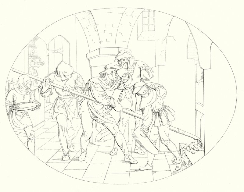 Illustration pour le Lied von der Glocke de Schiller, ou Le Chant de la Cloche (gravure) - Friedrich August Moritz Retzsch