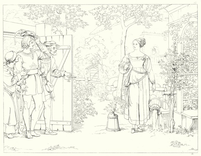 Illustration pour le Lied von der Glocke de Schiller, ou Le Chant de la Cloche (gravure) - Friedrich August Moritz Retzsch