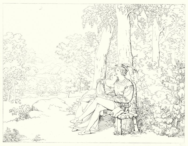 Illustration pour le Lied von der Glocke de Schiller, ou Le Chant de la Cloche (gravure) - Friedrich August Moritz Retzsch