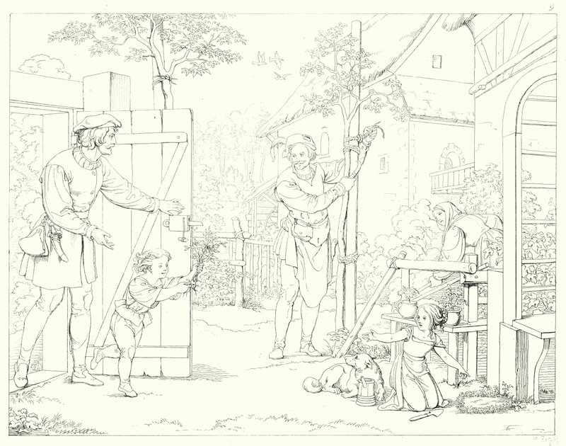 Illustration pour Lied von der Glocke de Schiller - Friedrich August Moritz Retzsch