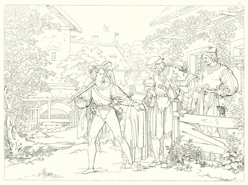 Illustration pour Lied von der Glocke de Schiller - Friedrich August Moritz Retzsch