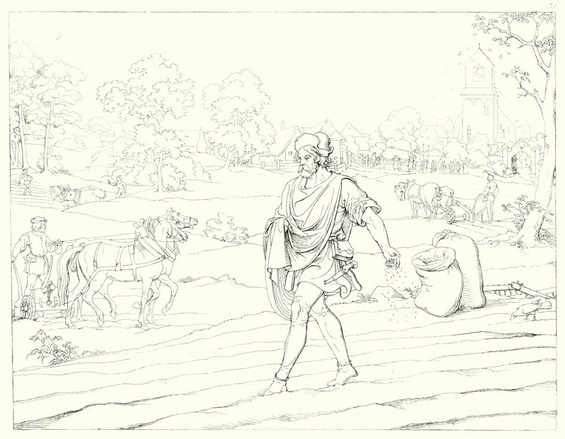 Illustration pour Lied von der Glocke de Schiller - Friedrich August Moritz Retzsch