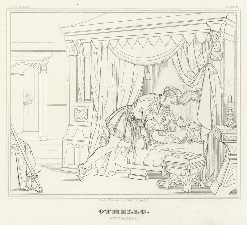 Othello, Acte V, Scène 2 - Friedrich August Moritz Retzsch