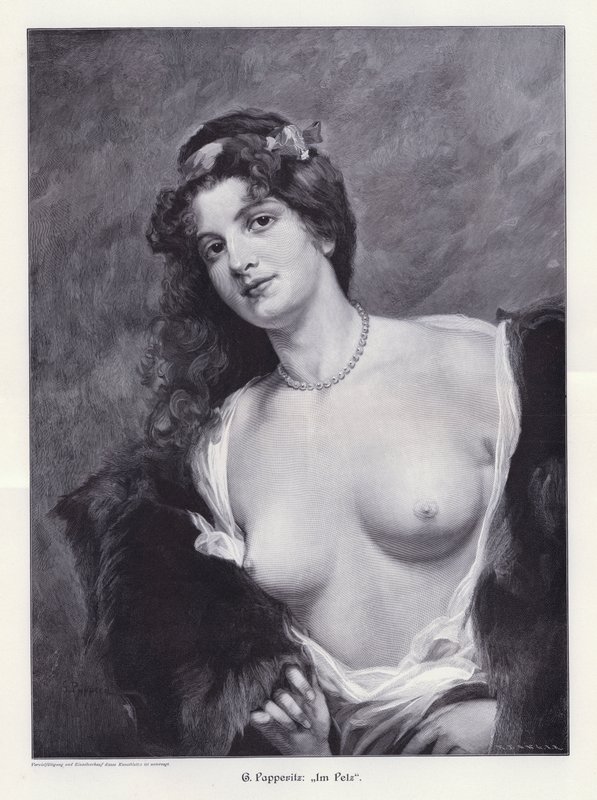 En fourrure - Friedrich Georg Papperitz