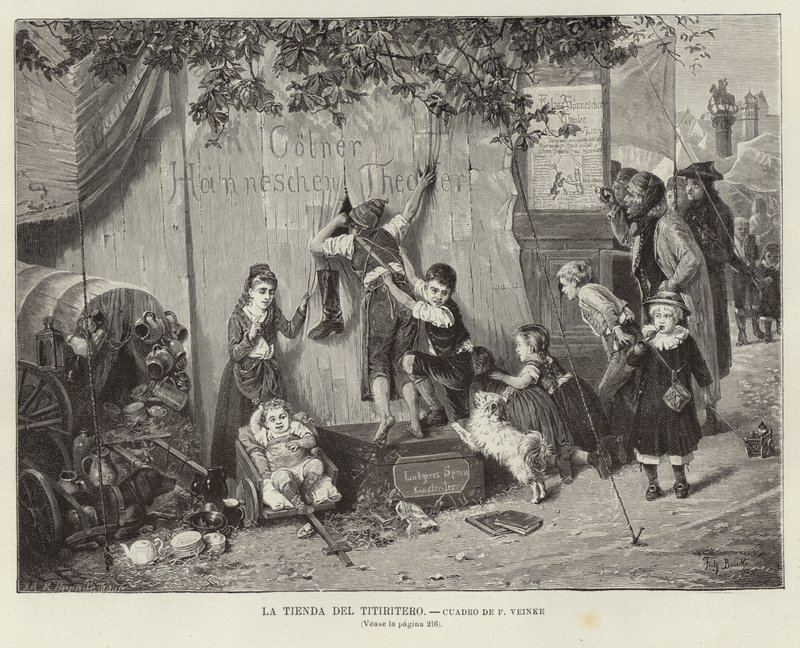 La tente du marionnettiste - illustration de Fritz Beinke - Fritz Beinke