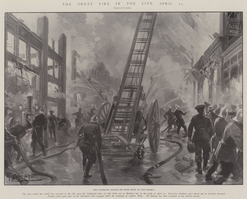 Le grand incendie dans la ville, 21 avril - G.S. Amato
