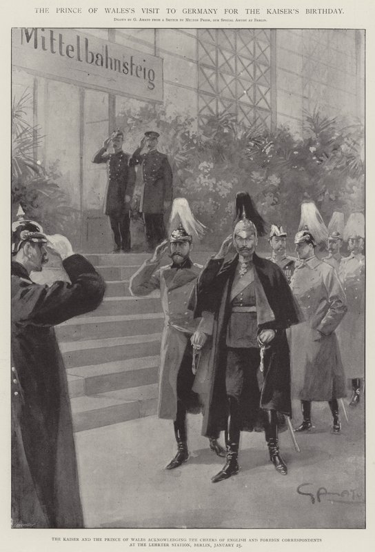 La visite du prince de Galles en Allemagne pour l