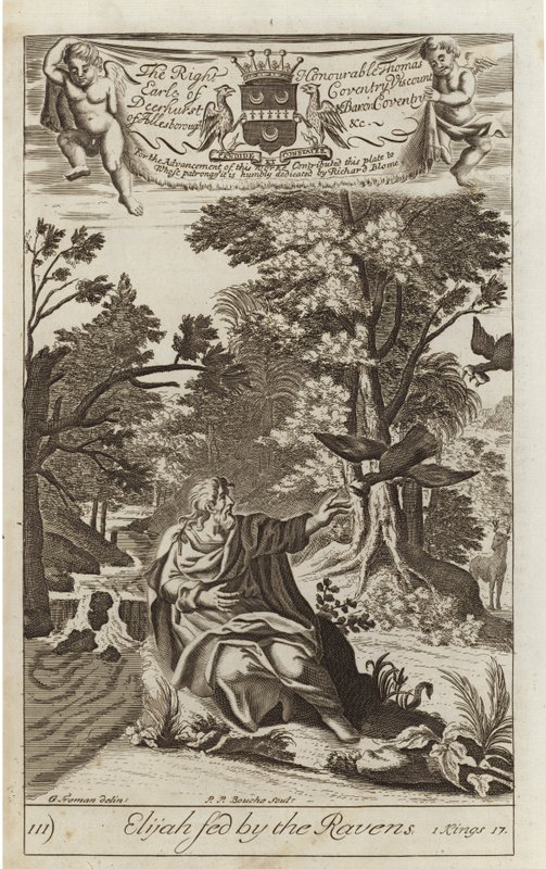 Élie nourri par les corbeaux - G Freman