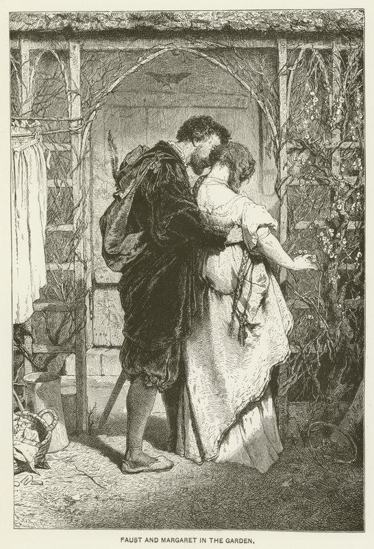 Faust et Marguerite dans le jardin - Gabriel Max