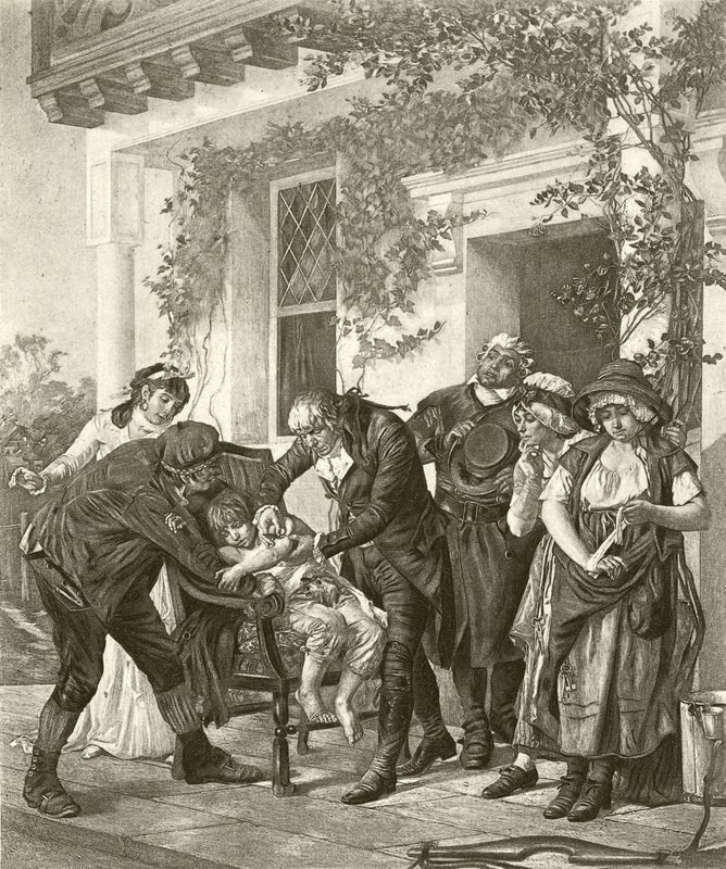 La première vaccination - Dr Jenner - Gaston Melingue