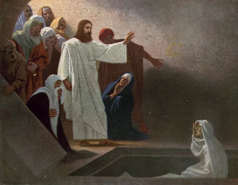 Jésus ressuscitant Lazare d