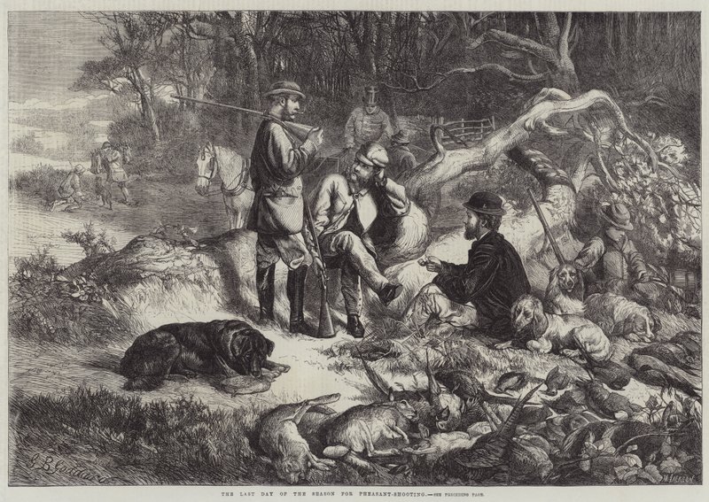 Le dernier jour de la saison de chasse au faisan - George Bouverie Goddard