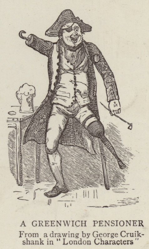 Un pensionnaire de Greenwich - George Cruikshank