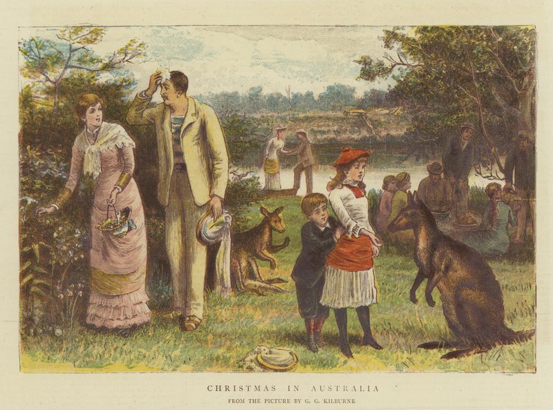 Noël en Australie - George Goodwin Kilburne