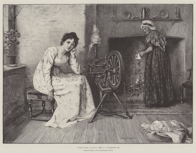 Quand Lubin est absent - George Goodwin Kilburne