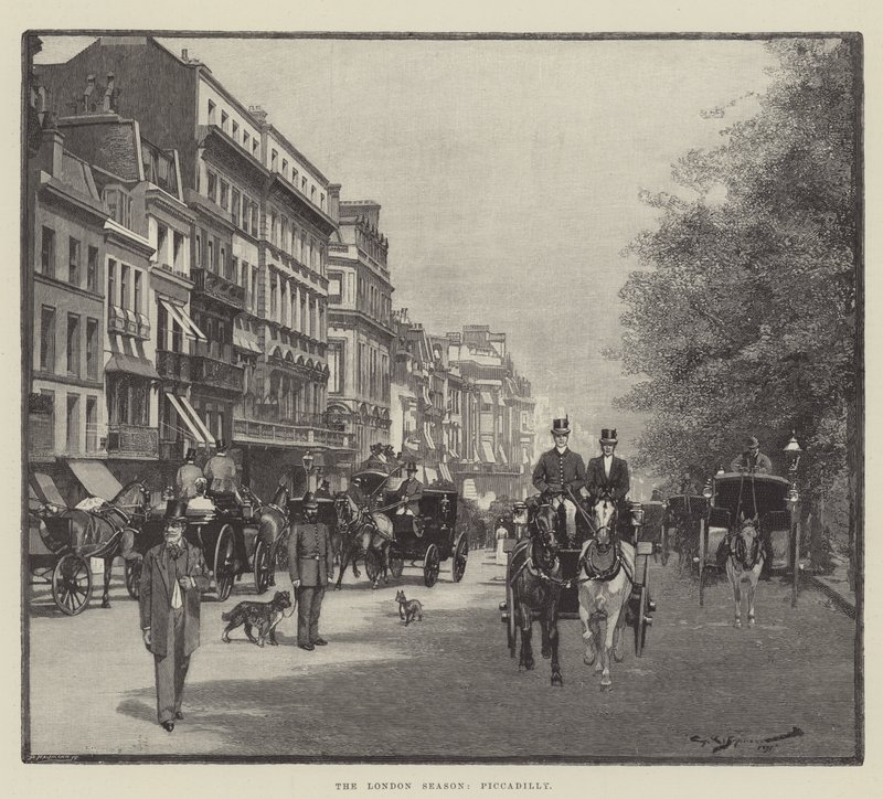 La saison londonienne, Piccadilly - George L. Seymour