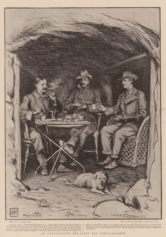 Une fête du thé souterraine pour convalescents - George Percy Jacomb Hood