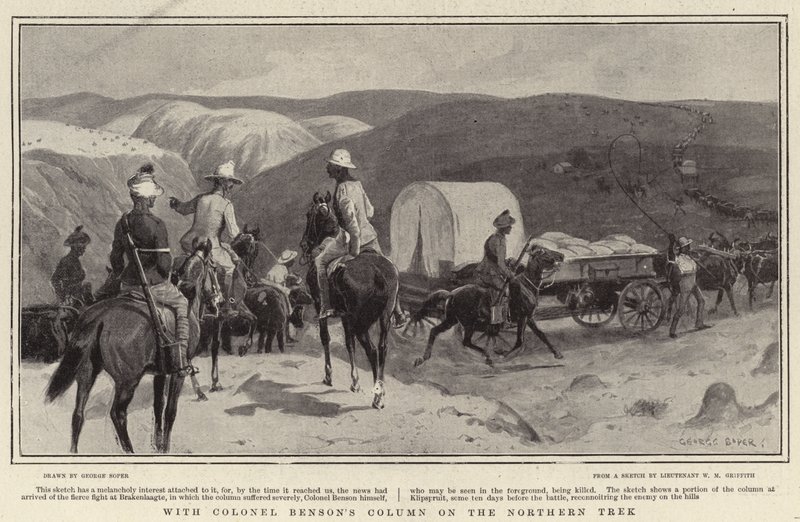 Avec la colonne du colonel Benson lors de la marche vers le nord - George Soper