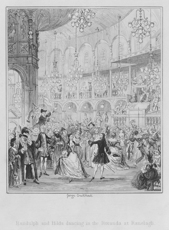 Randulph et Hilda dansant dans la Rotonde à Ranelagh - George (after) Cruikshank