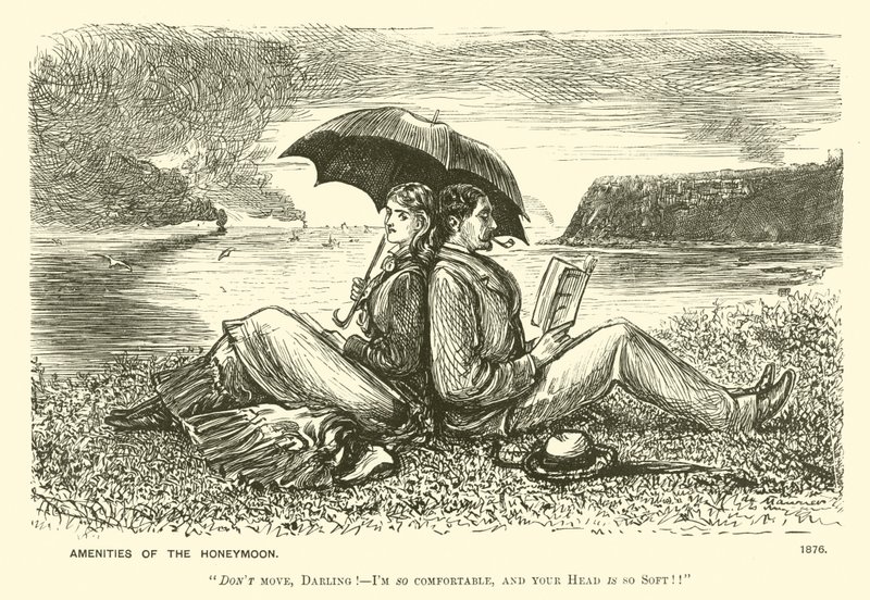 Les Agréments de la Lune de Miel - George (after) Du Maurier