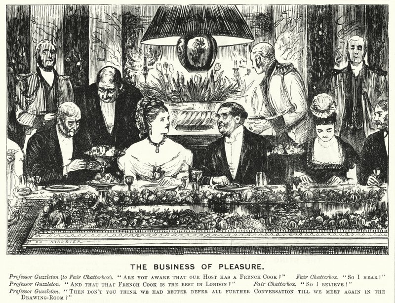 Caricature de Punch : Le business du plaisir (gravure) - George (after) Du Maurier