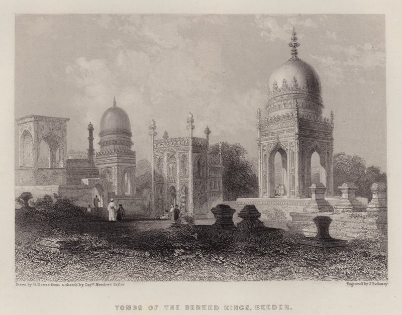 Tombes des Rois Bereed, Beeder (lithographie en couleur) - George (after) Howse