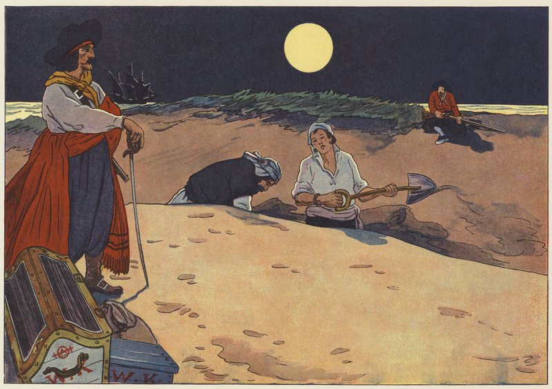 Un grand trou a été rapidement creusé et le trésor soigneusement déposé - George Alfred Williams