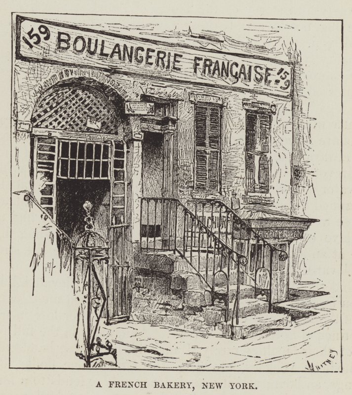 Une boulangerie française, New York - George Augustus Sala