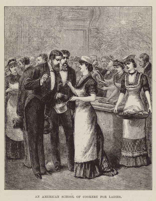 Une école de cuisine américaine pour dames - George Augustus Sala