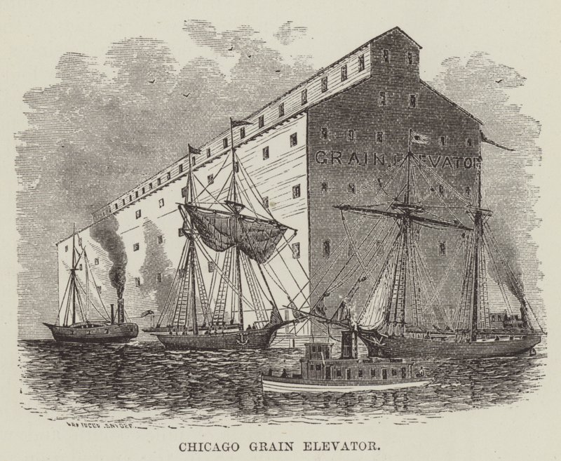 Élévateur à grains de Chicago - George Augustus Sala
