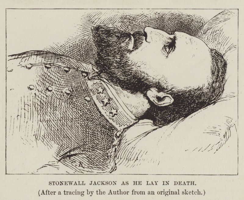 Stonewall Jackson sur son lit de mort - George Augustus Sala