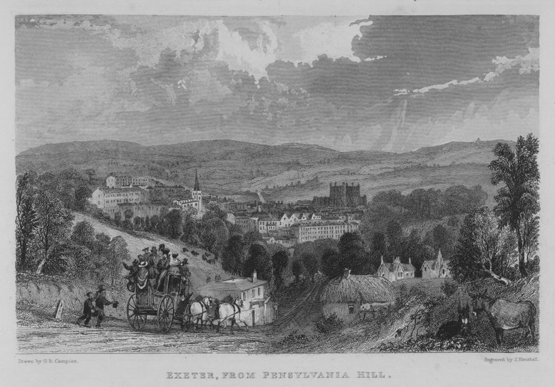 Exeter, depuis Pensylvania Hill - George Bryant Campion