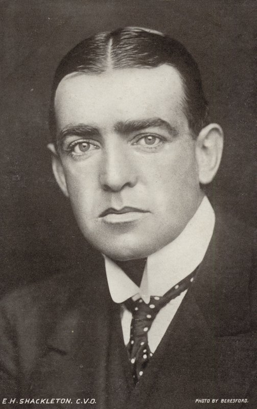 Ernest Shackleton (1874-1922), explorateur antarctique britannique (photo n/b) - George Charles Beresford