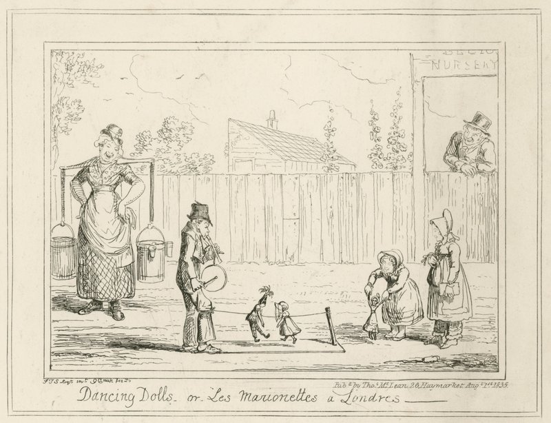 Poupées dansantes ou Les Marionettes à Londres - George Cruikshank