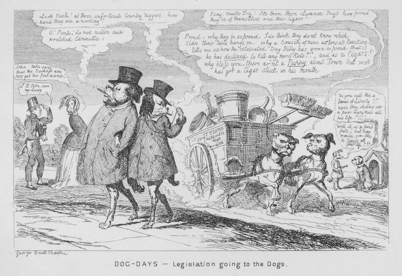 Jours de chien, la législation va aux chiens - George Cruikshank