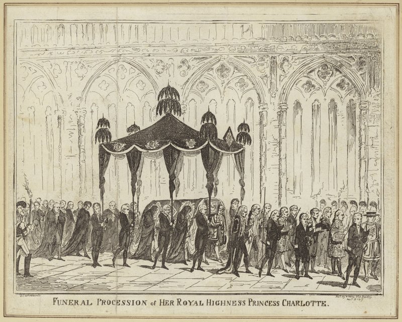 Procession funéraire de Son Altesse Royale la Princesse Charlotte - George Cruikshank