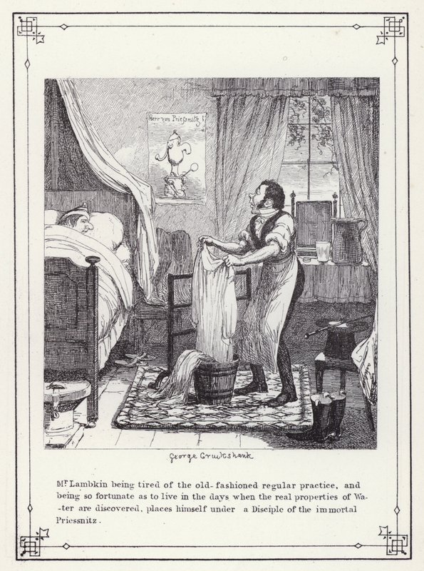Illustration pour Le Livre du Célibataire, ou Le Progrès de M. Lambkin (Gent) - George Cruikshank