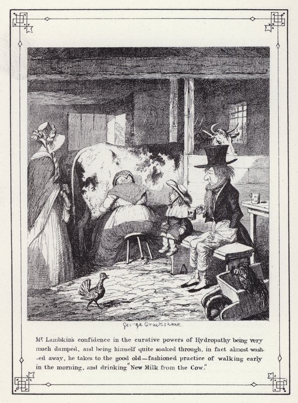 Illustration pour Le Livre du Célibataire, ou Le Progrès de M. Lambkin (Gent) - George Cruikshank