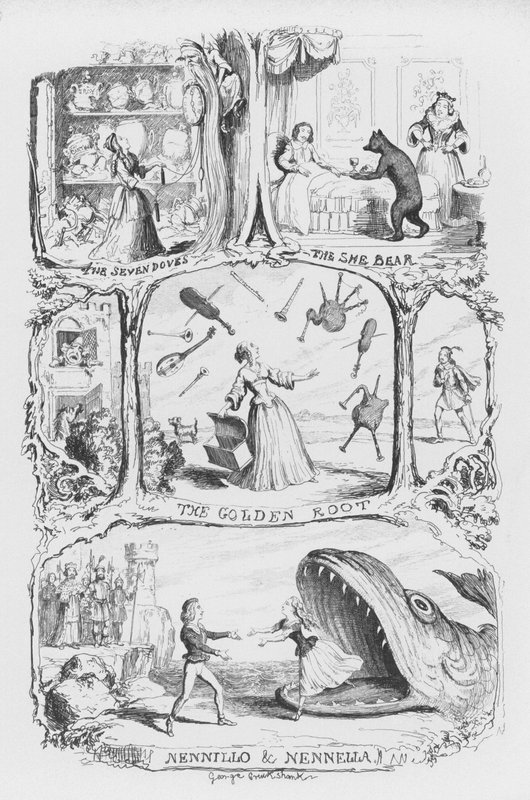 Illustration pour Le Pentamerone par George Cruikshank (gravure) - George Cruikshank