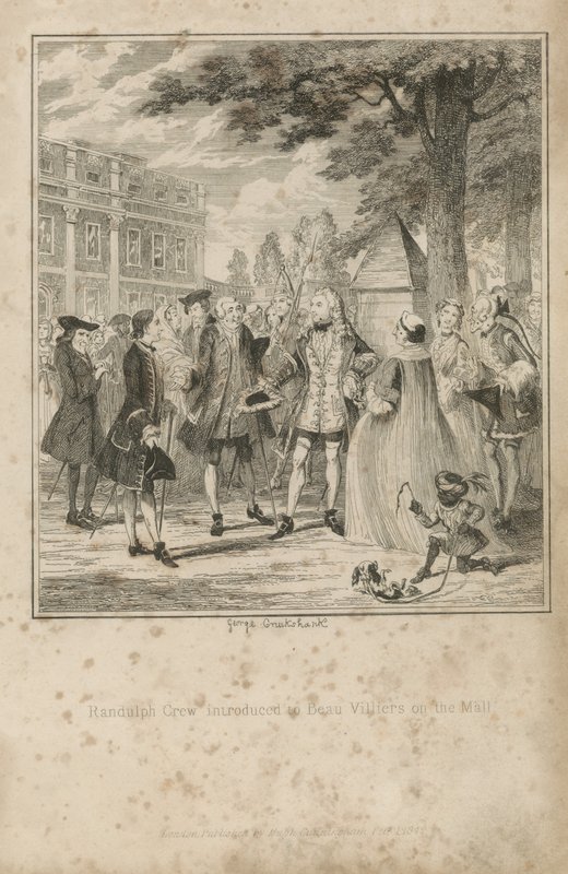 Randulph Crew présenté à Beau Villiers sur le Mall - George Cruikshank